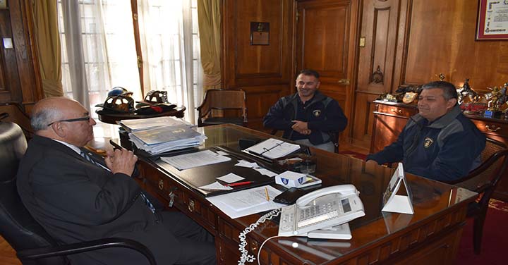 Bomberos de Cartagena se reunió con Presidente Nacional 