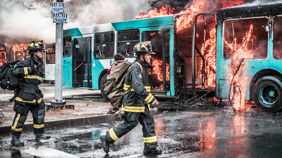 Emergencias de Bomberos durante el periodo del estallido social crecieron 18%