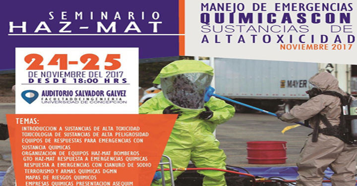 Participa en el seminario hazmat organizado por la 9° Compañía del CB de Concepción