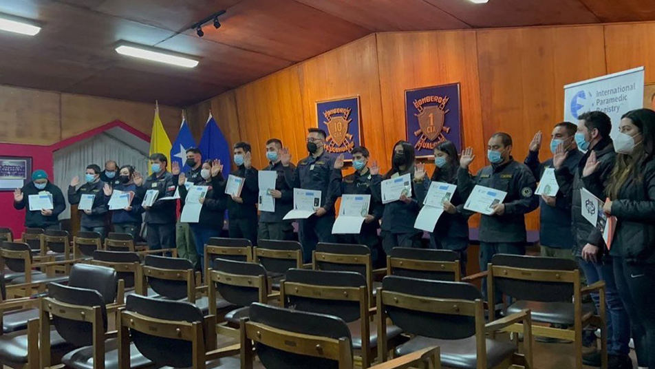Primera Compañía del CB de Hualpén recibe certificación internacional
