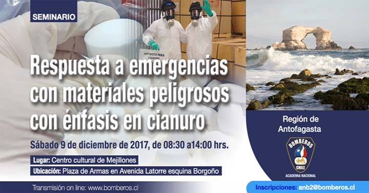 Seminario: Respuesta a emergencias con materiales peligrosos con énfasis en cianuro