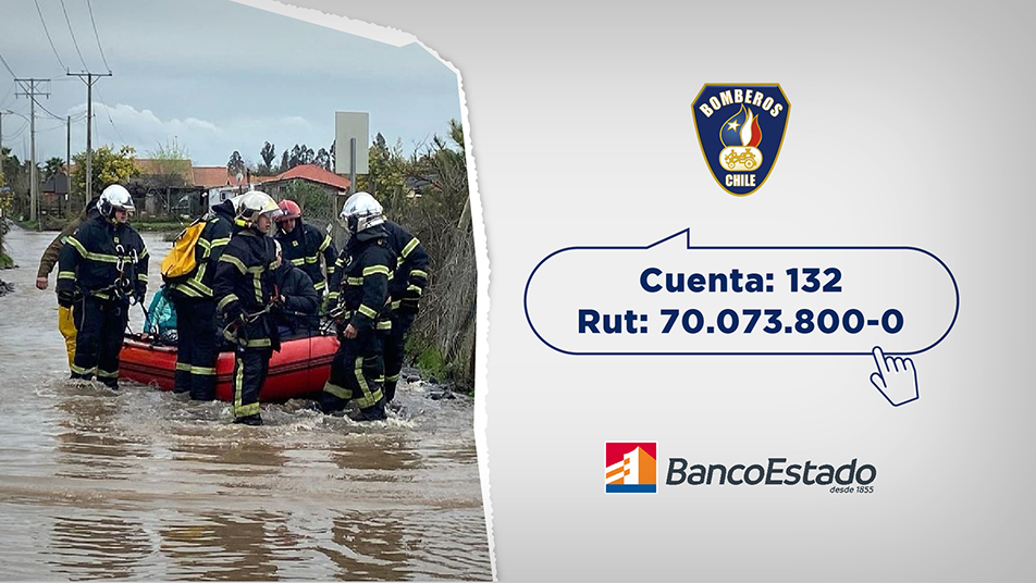 ¡Ahora te toca a ti! Ayúdanos a levantar los Cuarteles de Bomberos y el equipamiento dañado por las lluvias