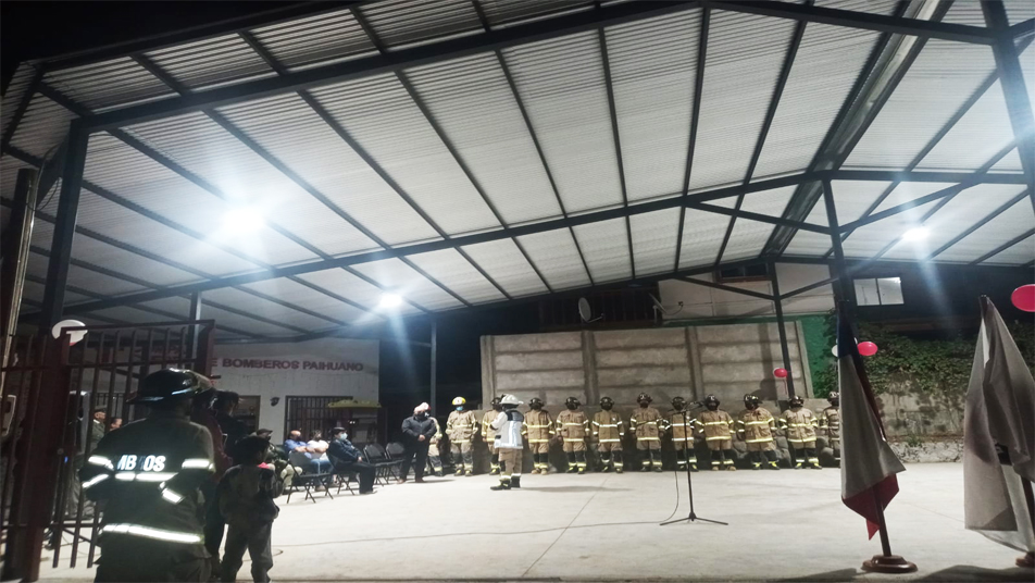 Bomberos de Pisco Elqui inauguraron nueva Sala de Máquinas