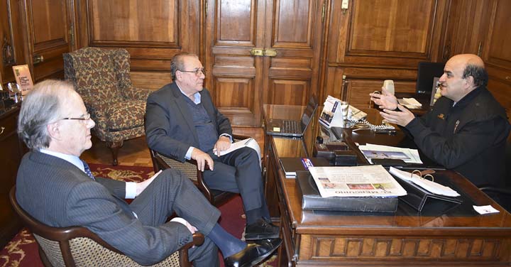 Presidente Nacional de Bomberos recibió a Gerente de USAID OFDA