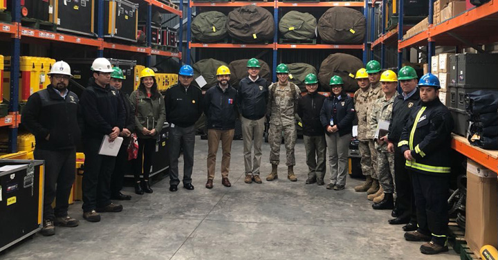 Reunión de la Comisión de Enlace Logístico entre el EMCO y Bomberos de Chile