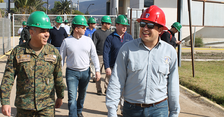 Delegación de la Academia de Guerra visitó el centro de entrenamiento de la ANB