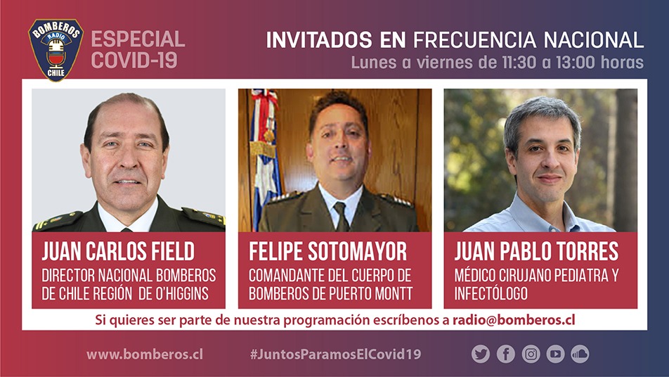 Hoy en Frecuencia Nacional de Radio Bomberos de Chile