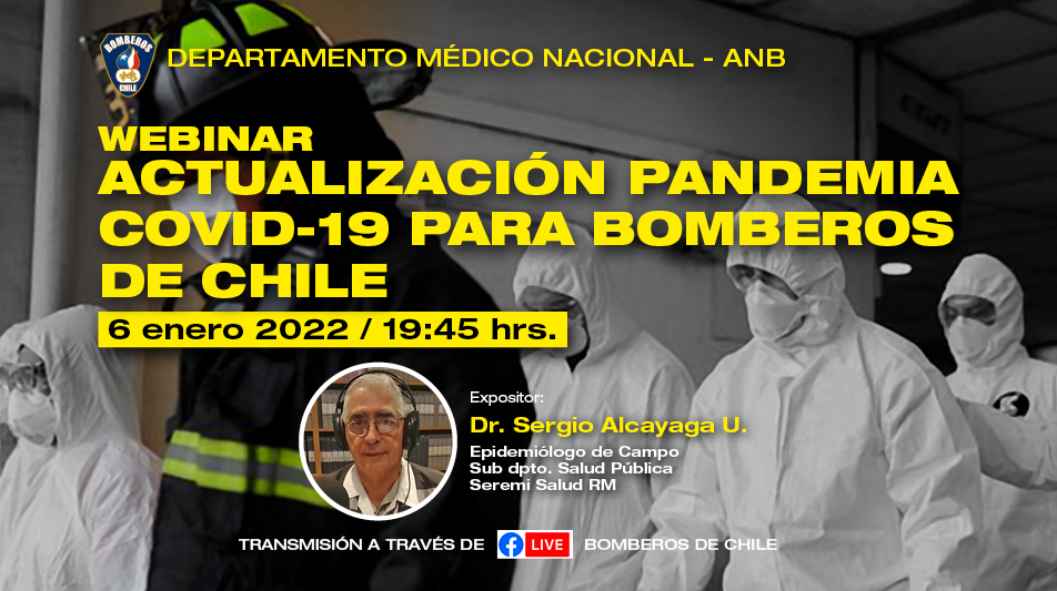 Webinar: Actualización Pandemia COVID-19 para Bomberos de Chile