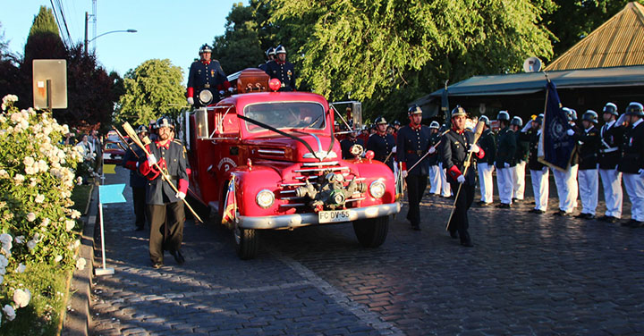 Cuerpo de Bomberos de Temuco despidió a Luis Mora voluntario honorario de la 5ª Compañía 