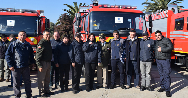 Voluntarios de O’Higgins renuevan su parque automotriz 