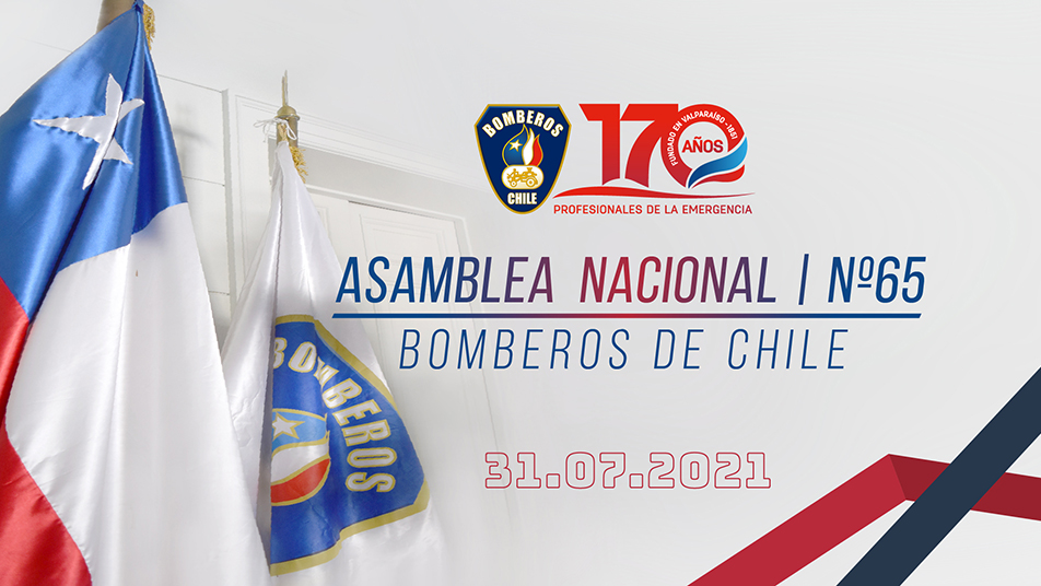 Sábado 31 de julio: Transmisión Asamblea N°65 Bomberos de Chile