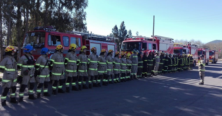 Bomberos de Santa Cruz  realizó capacitación en conjunto