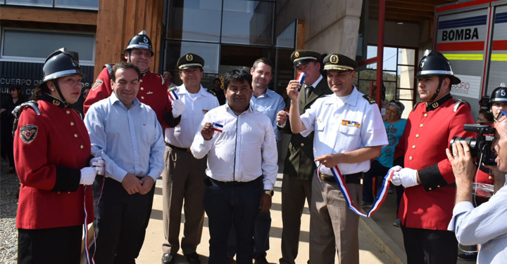 Se inaugura nuevo cuartel 5ª Compañía de Constitución en Santa Olga 