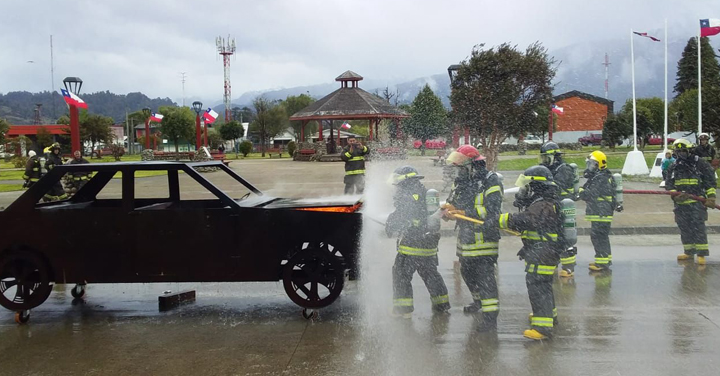 Simulador de fuego va por primera vez a capacitar a la provincia de Palena