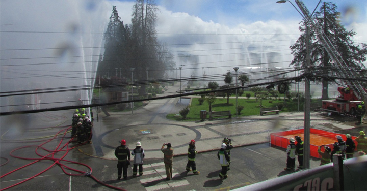 Ejercicio Anual del Consejo Regional de Bomberos de Los Ríos