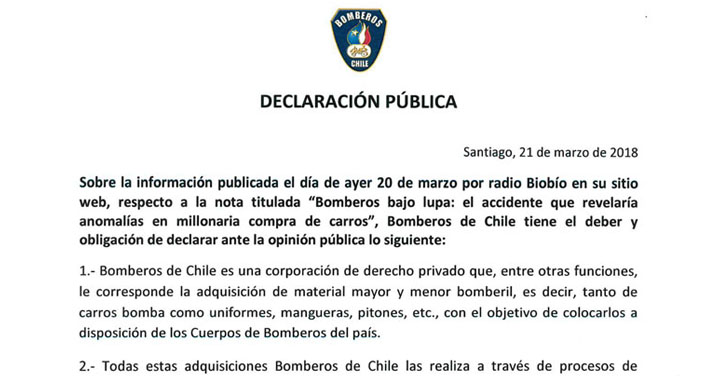 Declaración Pública