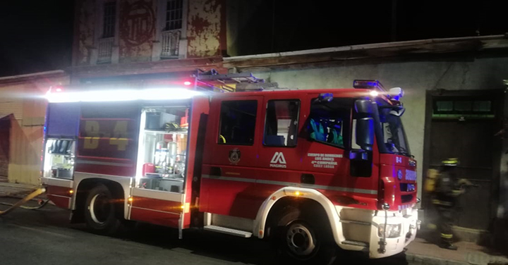 Segunda Alarma de Incendio en Cuerpo de Bomberos de Los Andes 