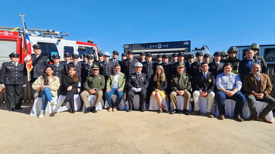 Octava Compañía de Rancagua, Bomba Estados Unidos de América, inaugura cuartel provisorio