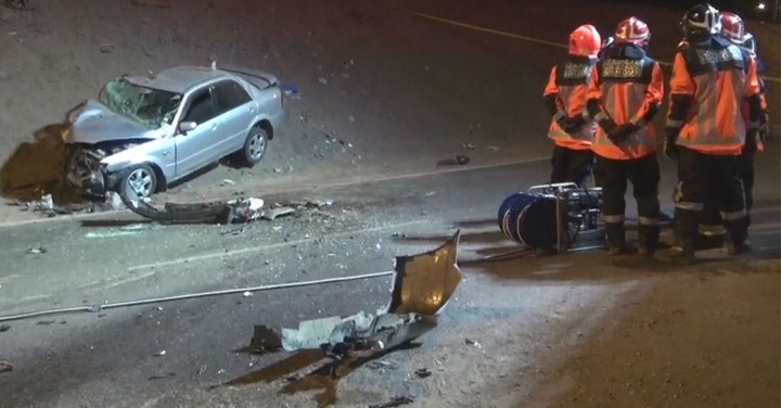 Bomberos de Iquique concurrió a colisión de alta energía 