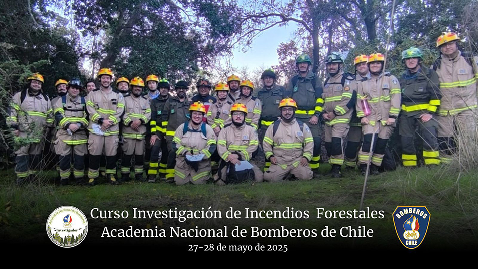 Bomberos de Chile fortalece su rol frente a los incendios forestales con curso impartido por expertos españoles