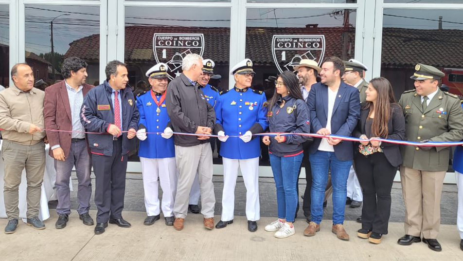 Cuartel General y Primera Compañía: Bomberos de Coinco inauguran nuevas dependencias 