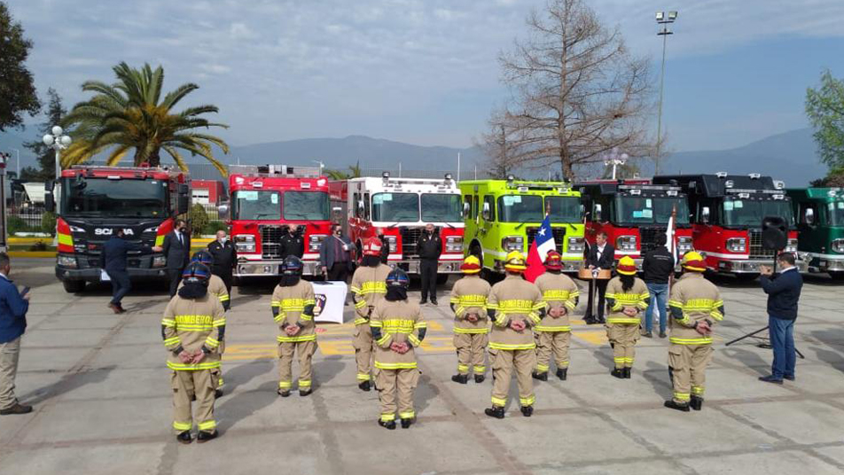 Se entregaron nuevos carros a los Cuerpos de Bomberos de Conchalí-Huechuraba, San Pedro de Melipilla y Paine