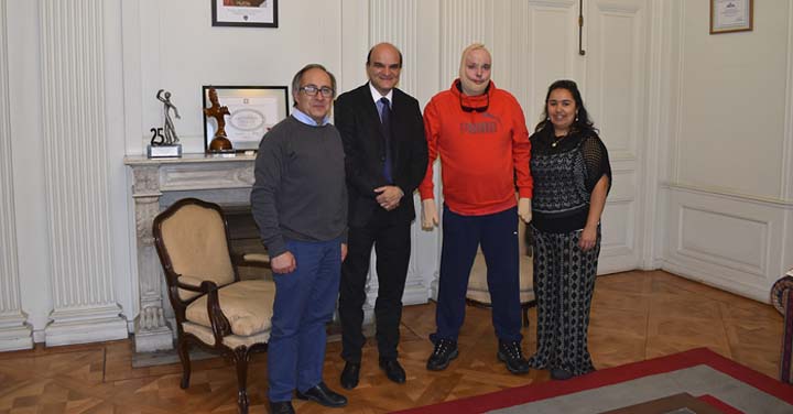 Presidente Nacional recibió al Voluntario Álvaro Seitz