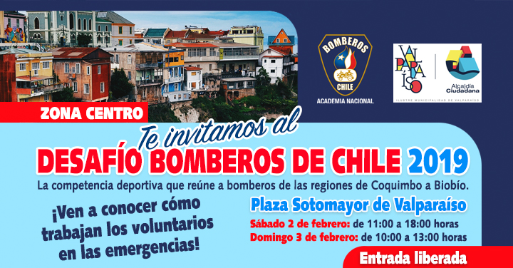 2 y 3 de febrero: Transmisión online Desafío Zona Centro en Valparaíso