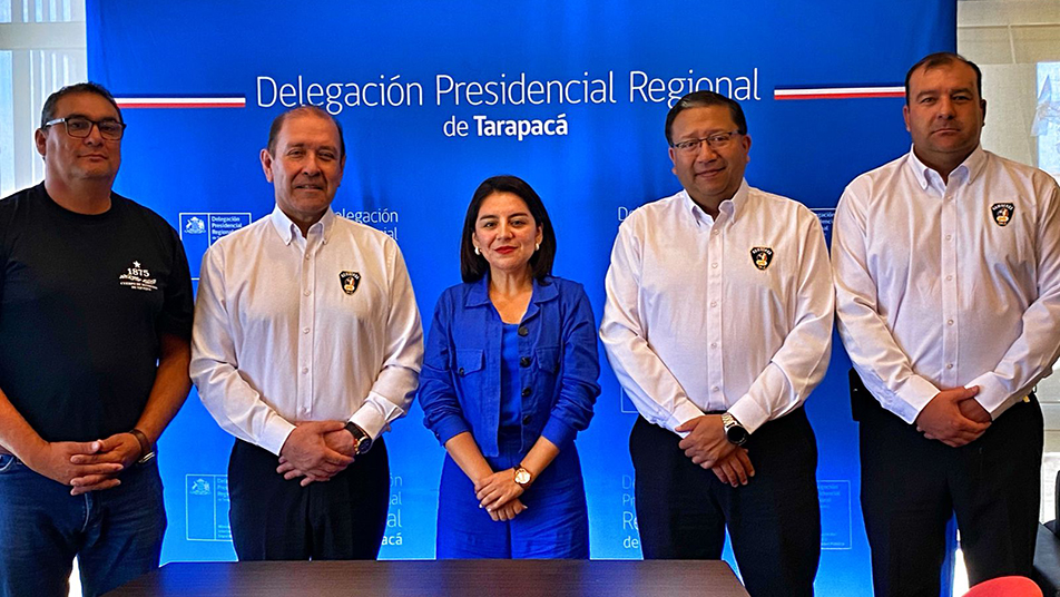 Presidente y Tesorero Nacional se reúnen con autoridades de Tarapacá