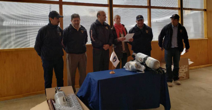 Provechosa visita del Presidente Nacional de Bomberos de Chile a la Región de Aysén