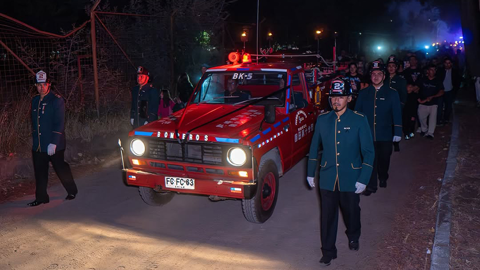 Con honores se despidió a Duban Olate Farías, Bombero de la Segunda Compañía de Yumbel