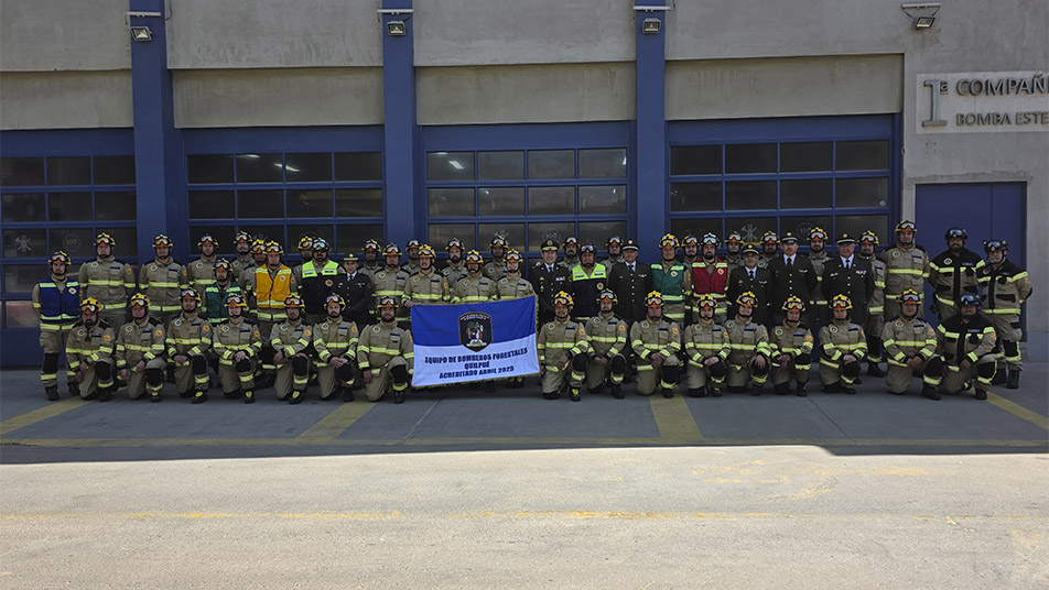 CB de Quilpué alcanzó la acreditación de su equipo Forestal FT Mediano