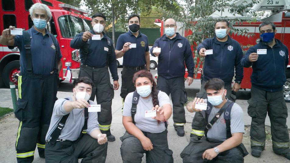 Bomberos de todo el país comienzan a adelantar proceso de vacunación a la espera del calendario oficial por parte del Minsal