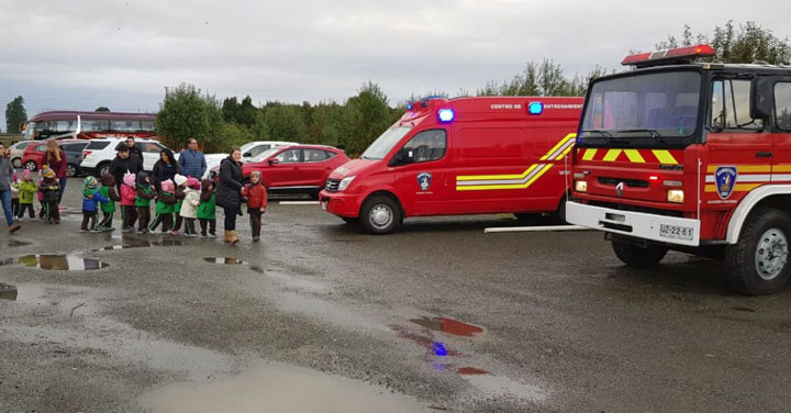 Campus Sur de la Academia Nacional de Bomberos recibe estudiantes de Puerto Montt