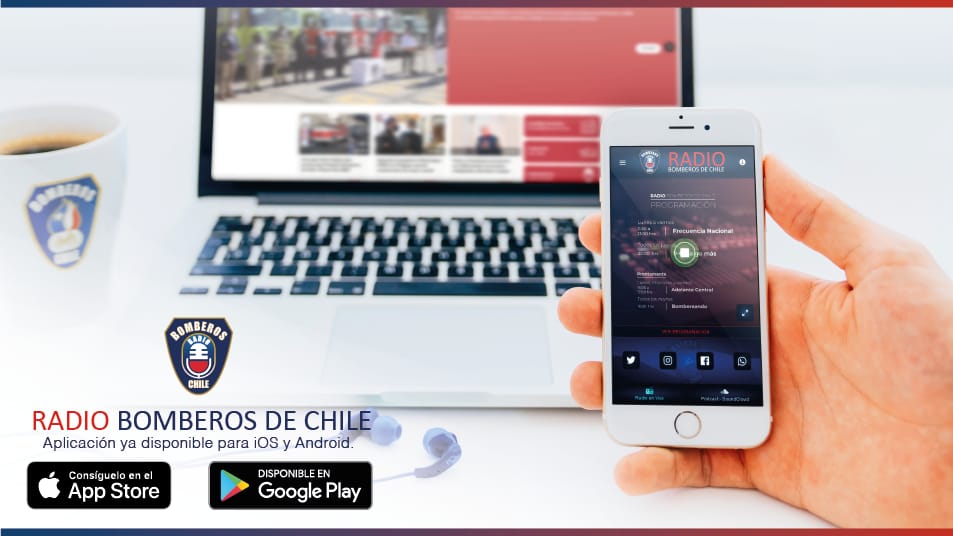 Ya está disponible la nueva APP de Radio Bomberos de Chile