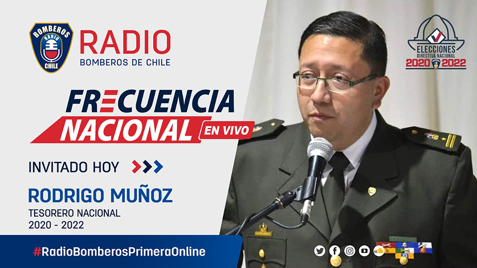 Entrevista a Rodrigo Muñoz, recientemente electo Tesorero Nacional de Bomberos de Chile, para el período 2020-2022