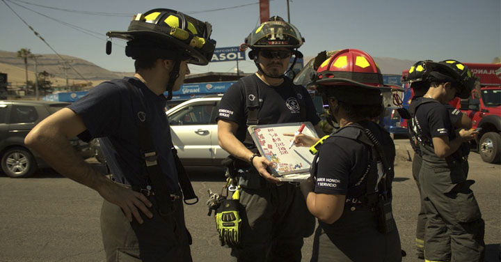 Bomberos de Iquique participó en simulacro de Tsunami