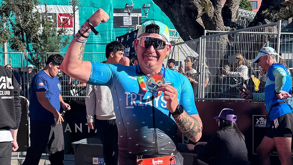Director de la Segunda Compañía de Puerto Aysén y Líder GERSA participó en competencia IRONMAN 70.3 en nombre de bombero fallecido
