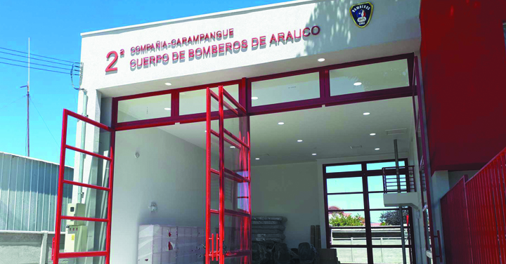 Transmisión online lunes 19: inauguración cuartel 2° Compañía del Cuerpo de Bomberos de Arauco 