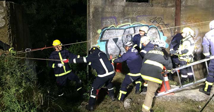 Equipo USAR GORU 7 realizó ejercicio práctico en la ciudad de Talca