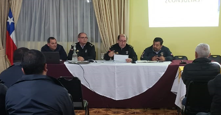 Directivos de la Academia Nacional de Bomberos visitaron la Región de Ñuble