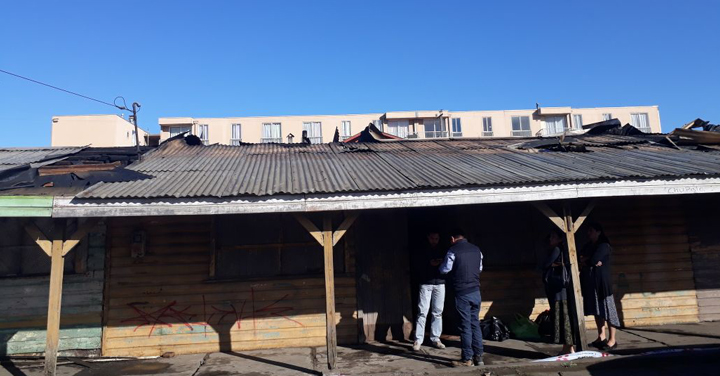 Incendio en Lota dejó a voluntarios lesionados