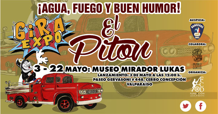 Exposición “¡Agua, Fuego y Buen Humor!” de Tina Fuentes en Valparaíso