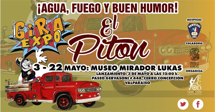 Exposición “¡Agua, Fuego y Buen Humor!” de Tina Fuentes en Valparaíso