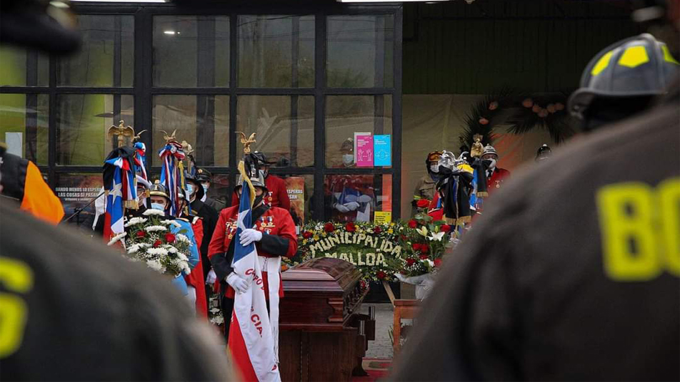 Despedida del Superintendente del Cuerpo de Bomberos de Malloa, Sr. Luis Ignacio Cantillana Cantillana (Q.E.P.D.)