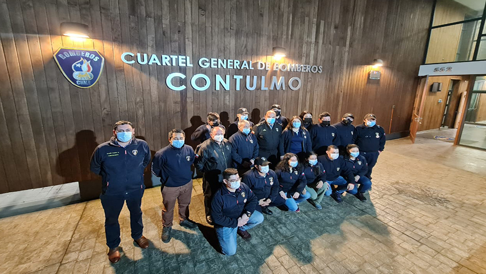 Presidente Nacional visitó Cuerpos de Bomberos de la Provincia de Arauco 