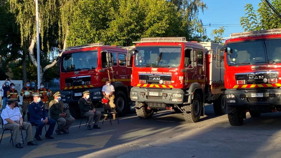 Ceremonia de entrega Carros Forestales Cuerpos de Bomberos Provincia de Bío Bío  
