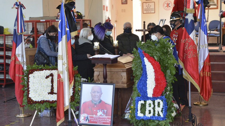 Bomberos de Rengo y la comunidad despiden a Voluntario Insigne de Chile y miembro Honorario de la institución