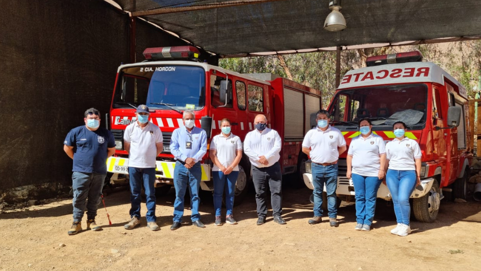 Presidente Regional de Coquimbo visitó a las Compañías del CB Paihuano