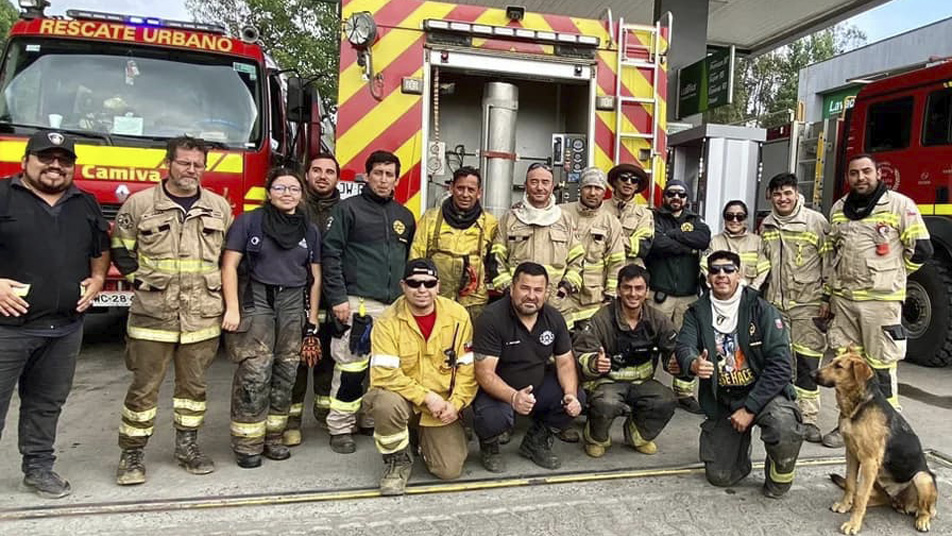 Acciones que nos motivan a seguir: “Quiero agradecer el trabajo de Bomberos Lota quienes me sacaron prácticamente de entre las llamas”